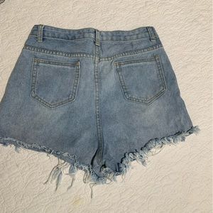 Shein jean shorts denim cut offs